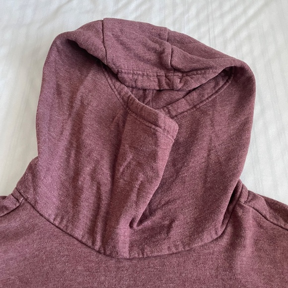 Nike Women’s Sweater Hoodie Funnel Neck Hoodie Sweatshirt Size 1X Burgundy - Picture 6 of 10